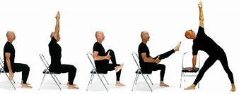 Chair Yoga to build muscle tone.