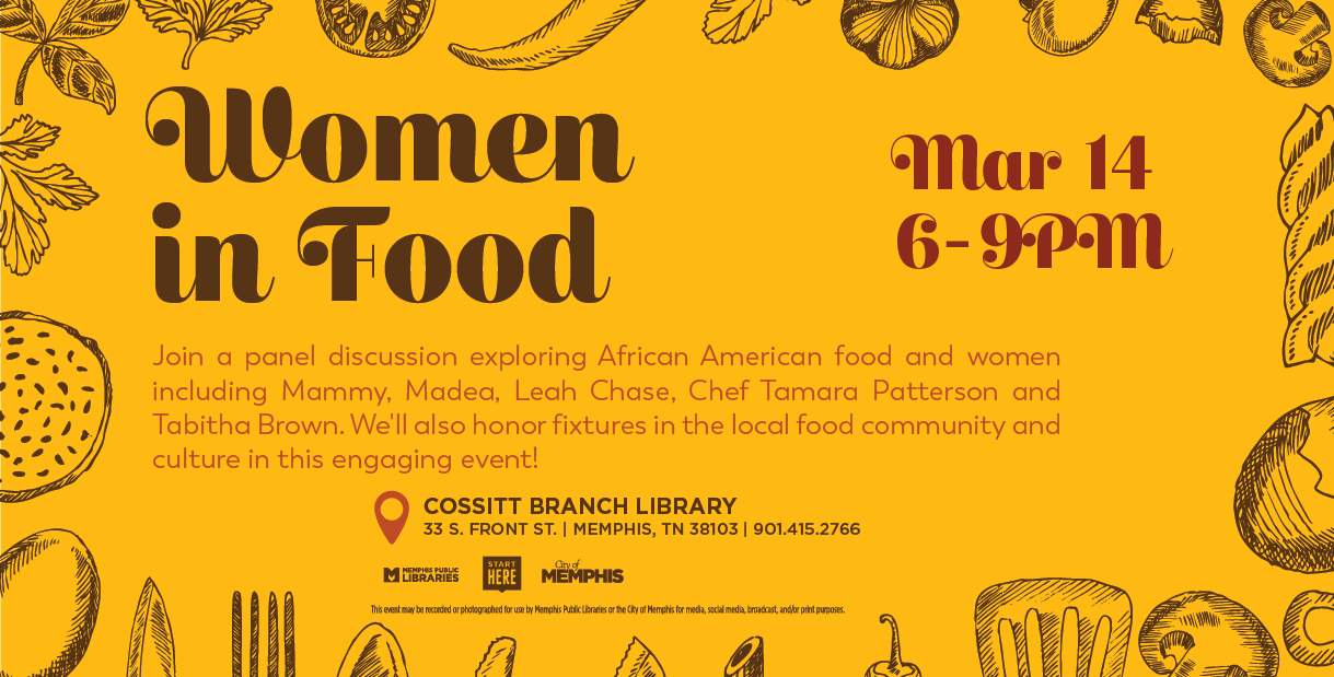 Join a panel discussion exploring African American food and women while also honoring fixtures in the local food community!