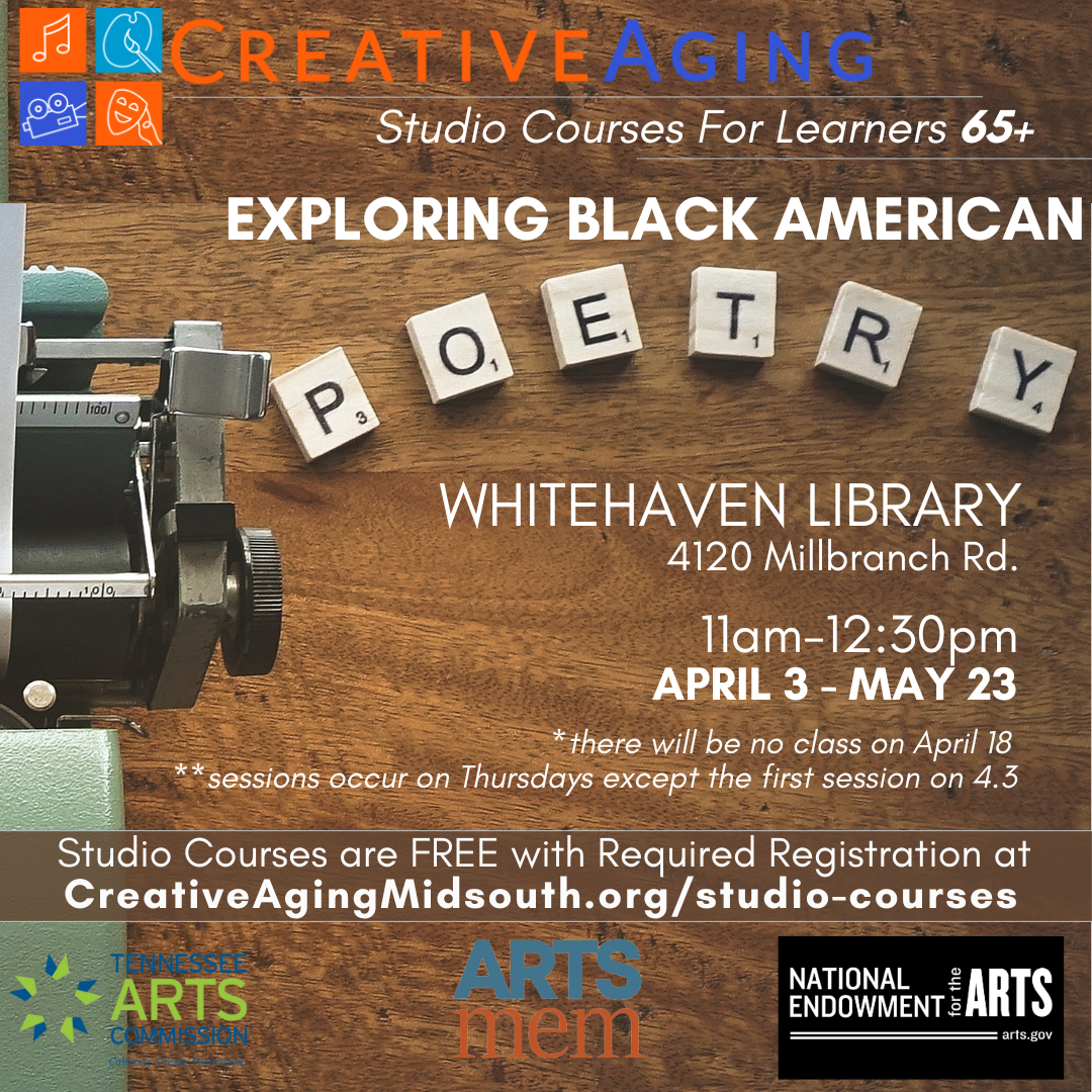 Creative Aging Studio Course: Exploring Black American Poetry