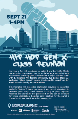 Hip Hop Gen X: Class Reunion flyer.