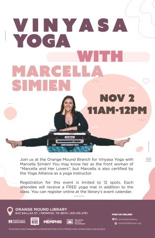 Vinyasa Yoga with Marcella Simien poster