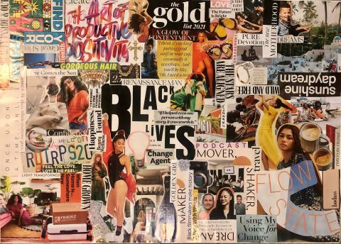 example of an inspiring vision board