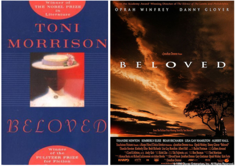 Beloved book cover and movie poster