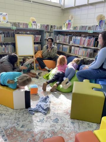 story time at officer geoffrey redd library