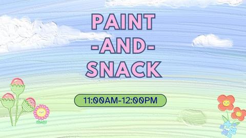 pastel colors; paint and snack 11am-12pm