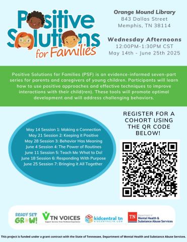 May 14 Session 1: Making a Connection May 21 Session 2: Keeping it Positive May 28 Session 3: Behavior Has Meaning June 4 Session 4: The Power of Routines June 11 Session 5: Teach Me What to Do! June 18 Session 6: Responding With Purpose June 25 Session 7: Bringing it All Together REGISTER FOR A COHORT USING THE QR CODE BELOW!