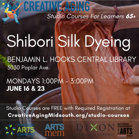 Shibori Silk Dyeing Class by Creative Aging