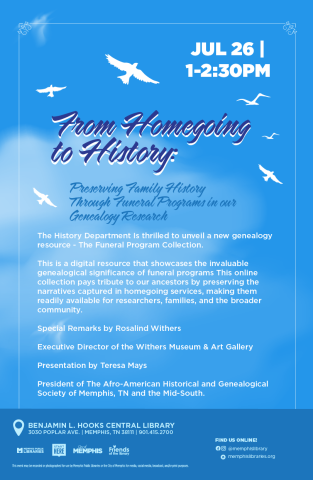Flyer for Homegoing to History