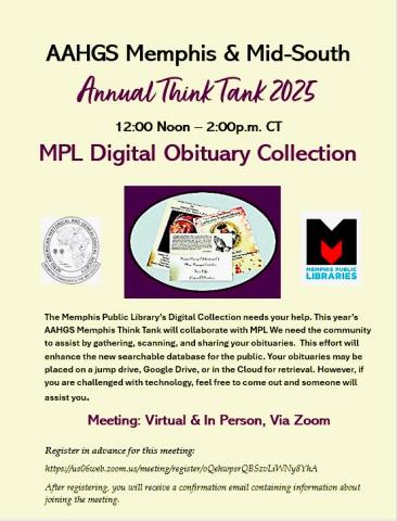 Flyer for AAHGS