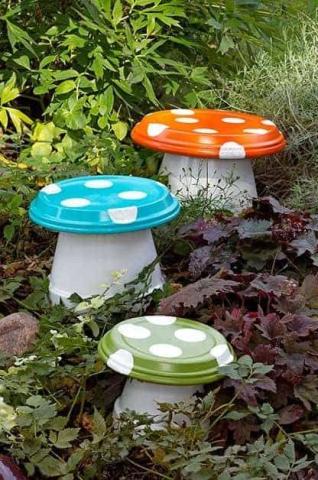 Terracotta Toadstools