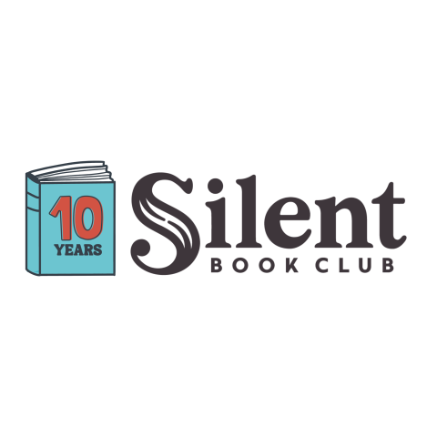 10 Years on Book Cover and Silent Book Club Logo