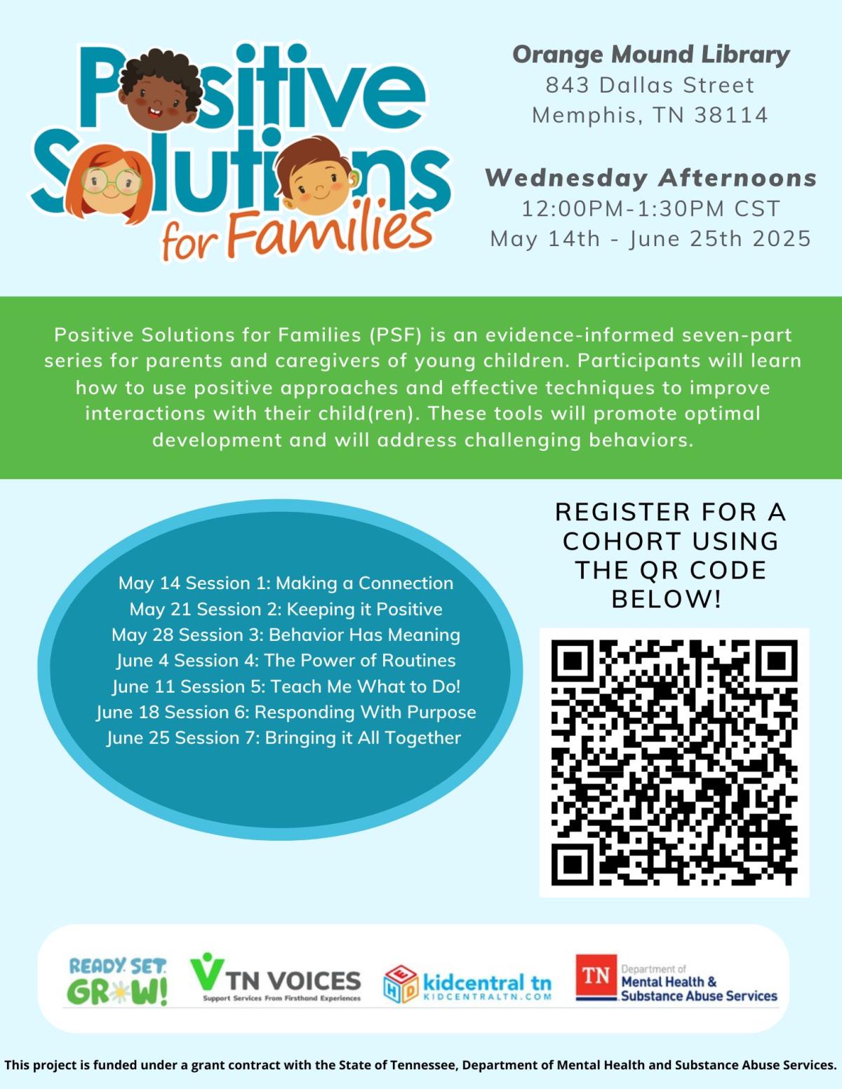 Positive Solutions for Families: How to Teach Self-Regulation Flyer