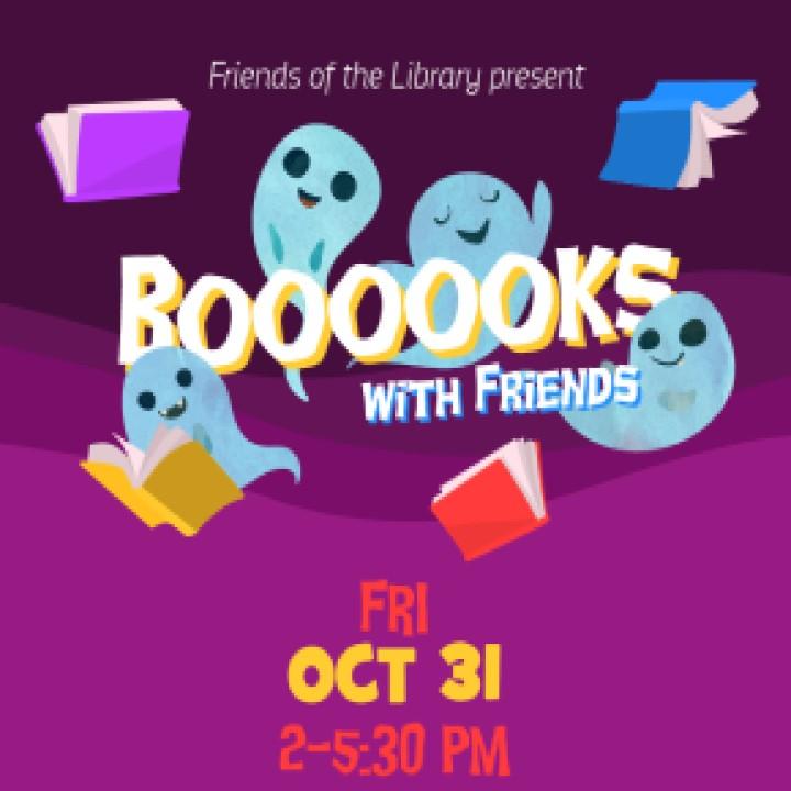 booooks with friends flyer